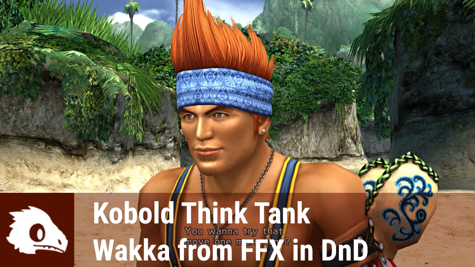 Graphic of Wakka from Final Fantasy X