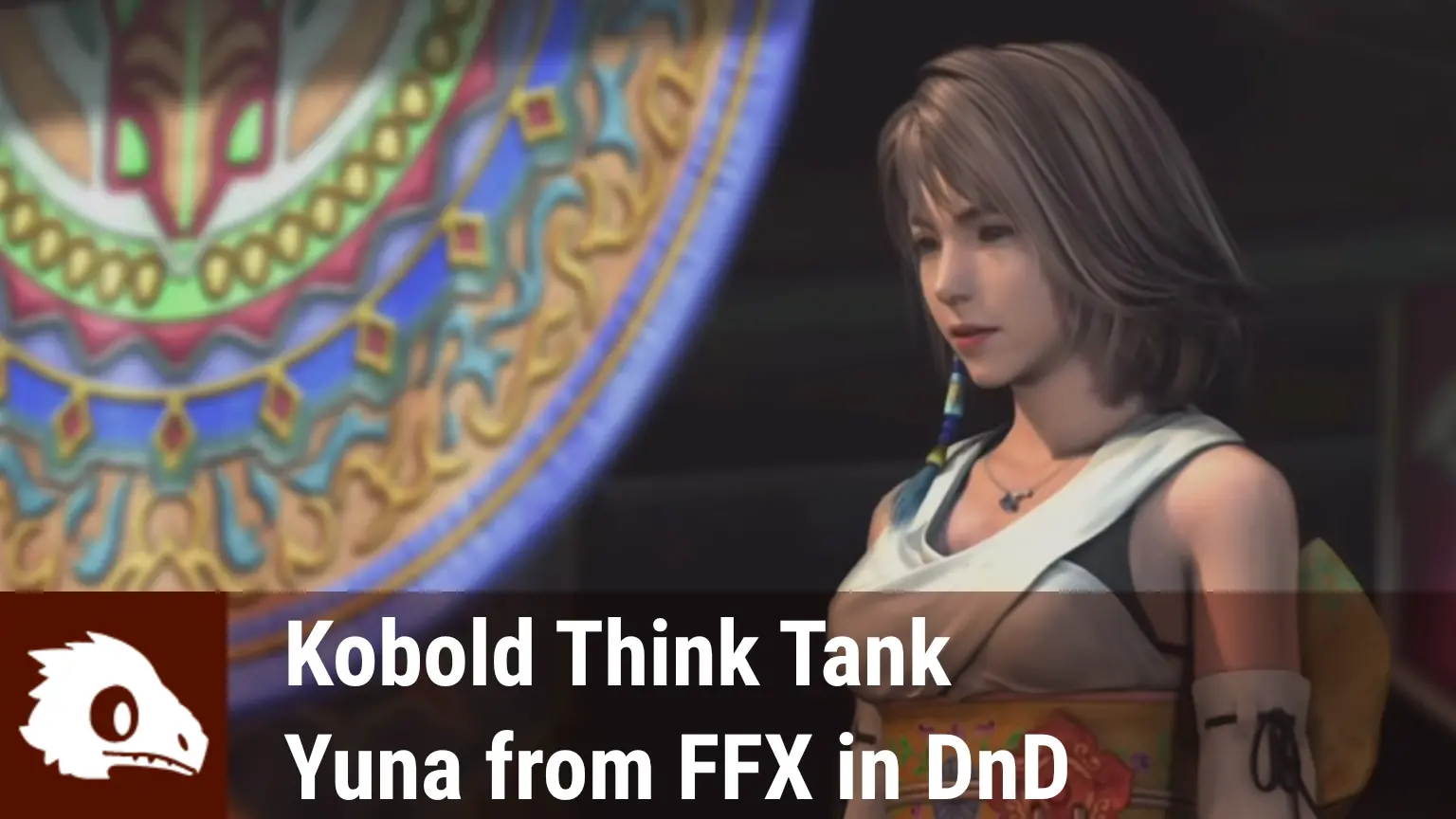 Graphic of Yuna from Final Fantasy X